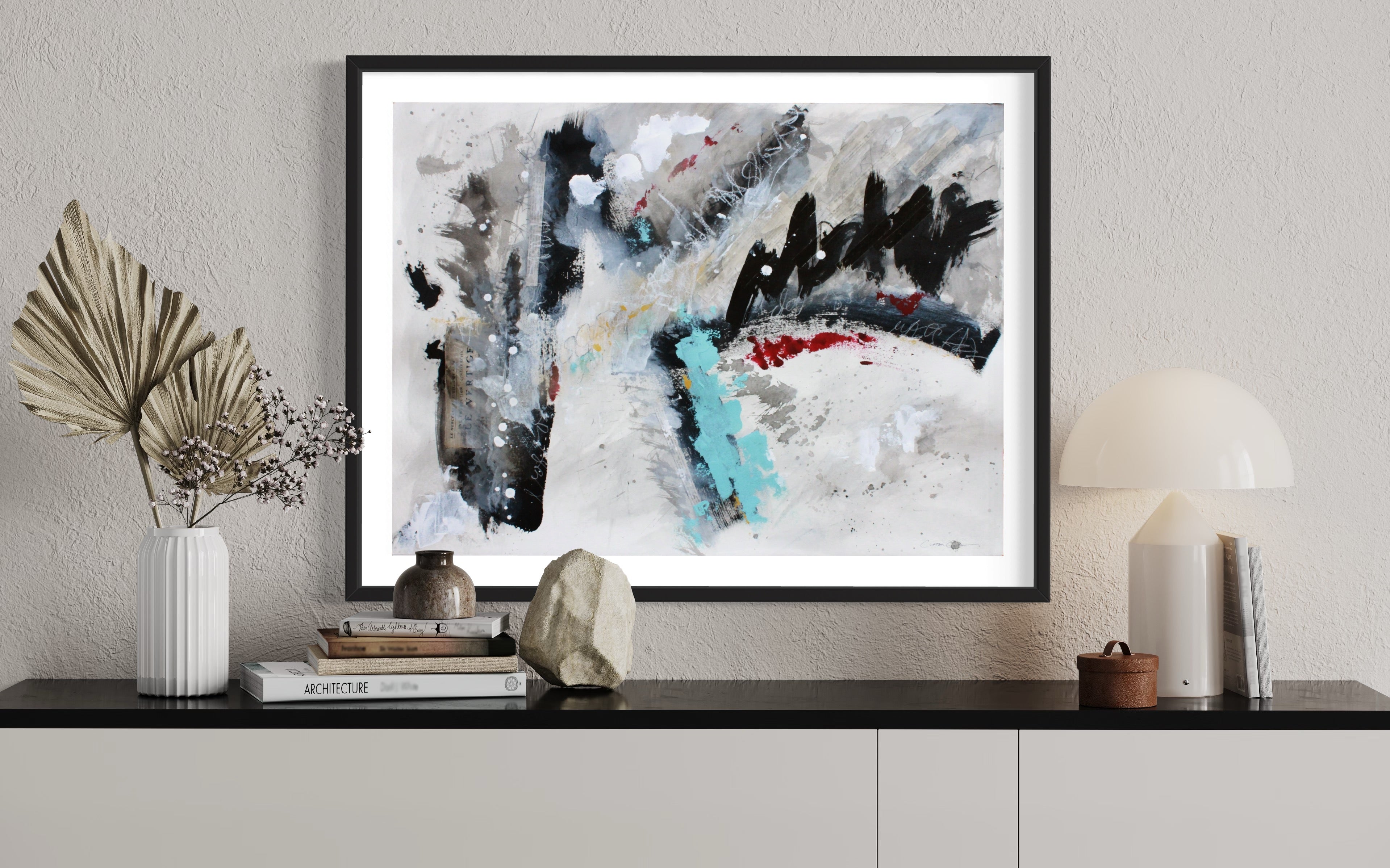 Original store abstract mixed media painting