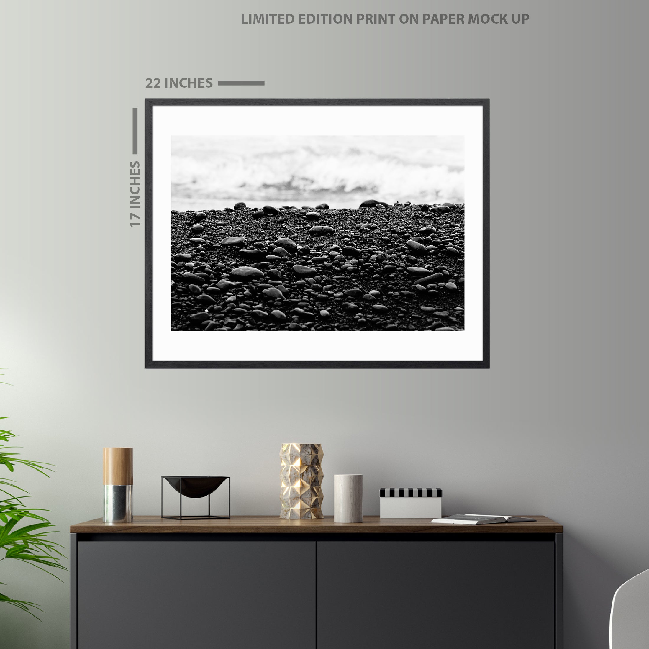 Maui Black Sand Beach 1.0, Limited Edition Print