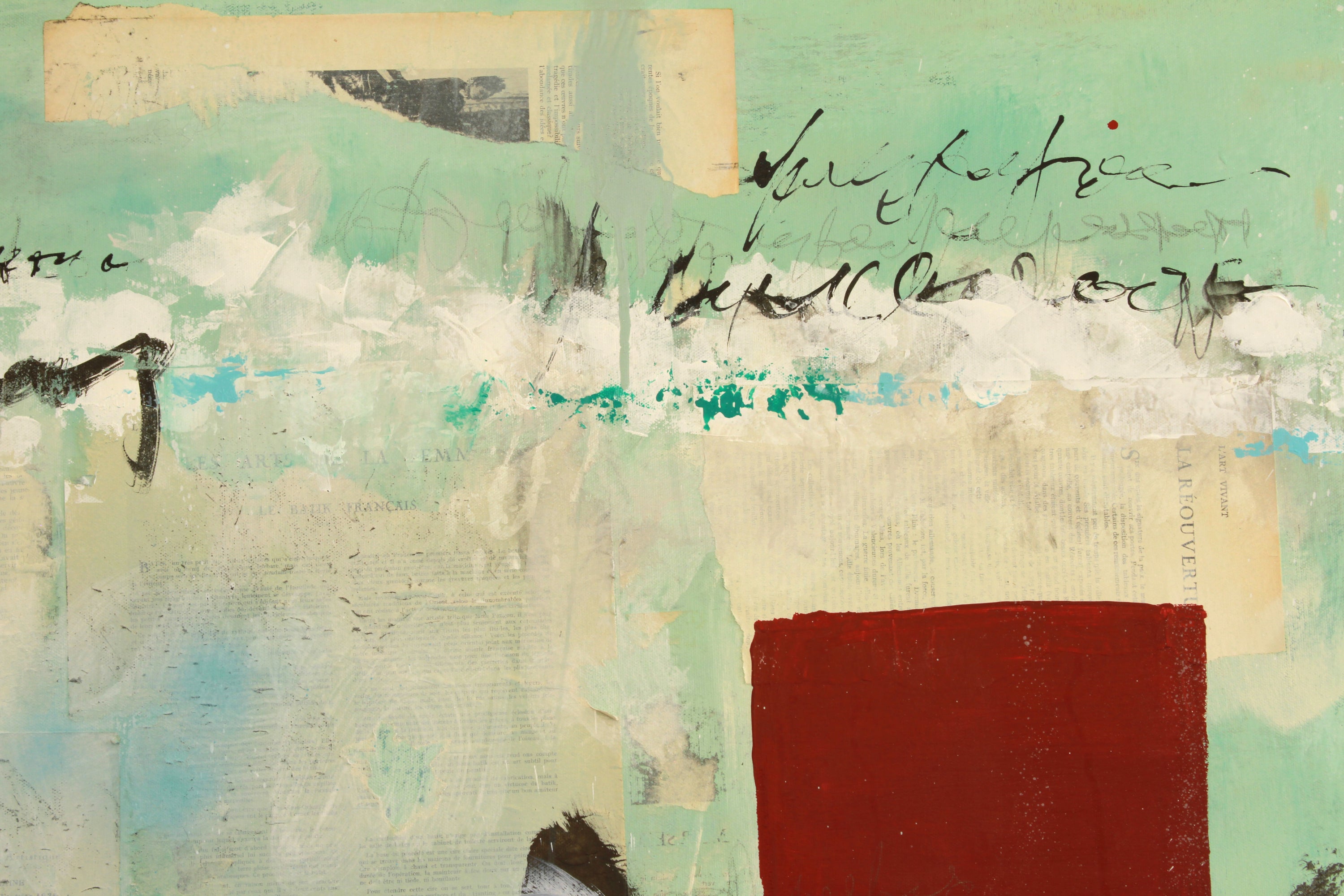 Love Letter, Original Abstract Mixed Media Painting